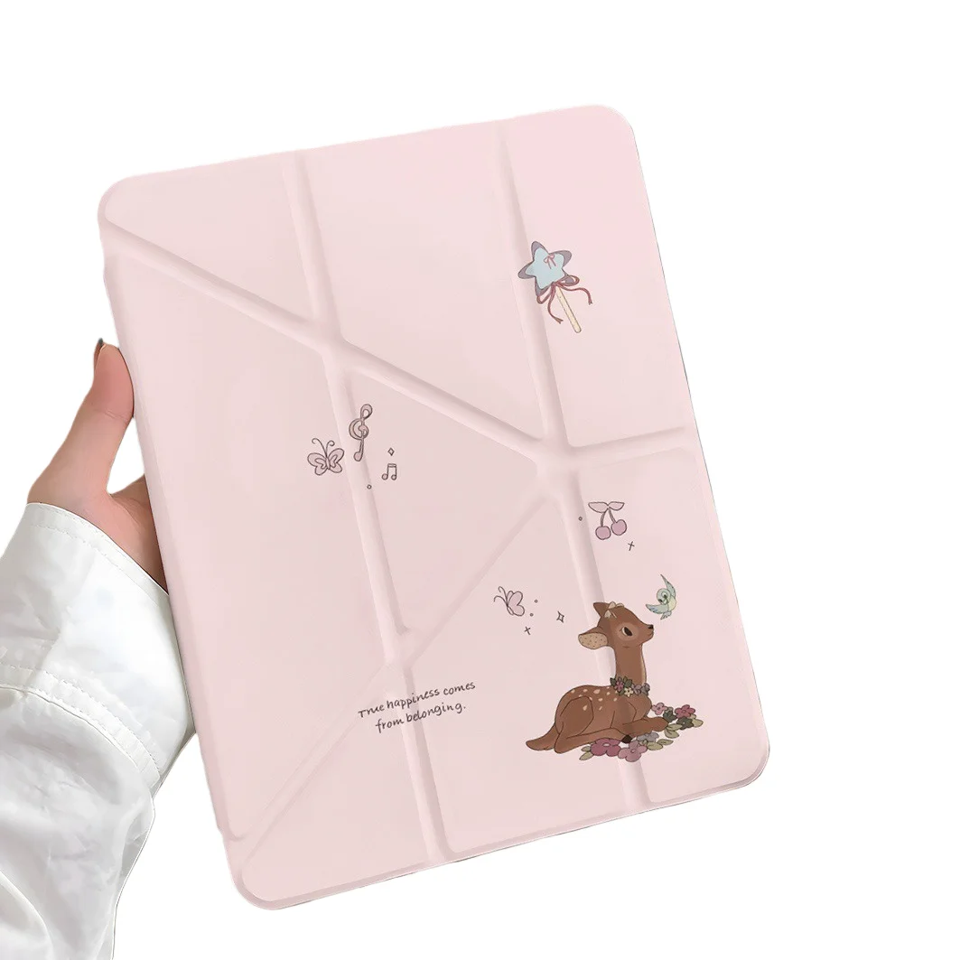 

Deer Bird Star PenSlot Tablet Case For Mini7 6 iPad Pro2024 2022 2021 2020 2019 2018 2017 11 10 9 8 7 6 5 Air7 6 5 4 3 2 1 Cover