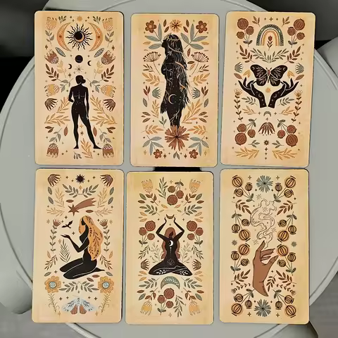 Witch Magick Oracle Deck 10.3*6cm with Keywords 40 Pcs Inspiration Cards