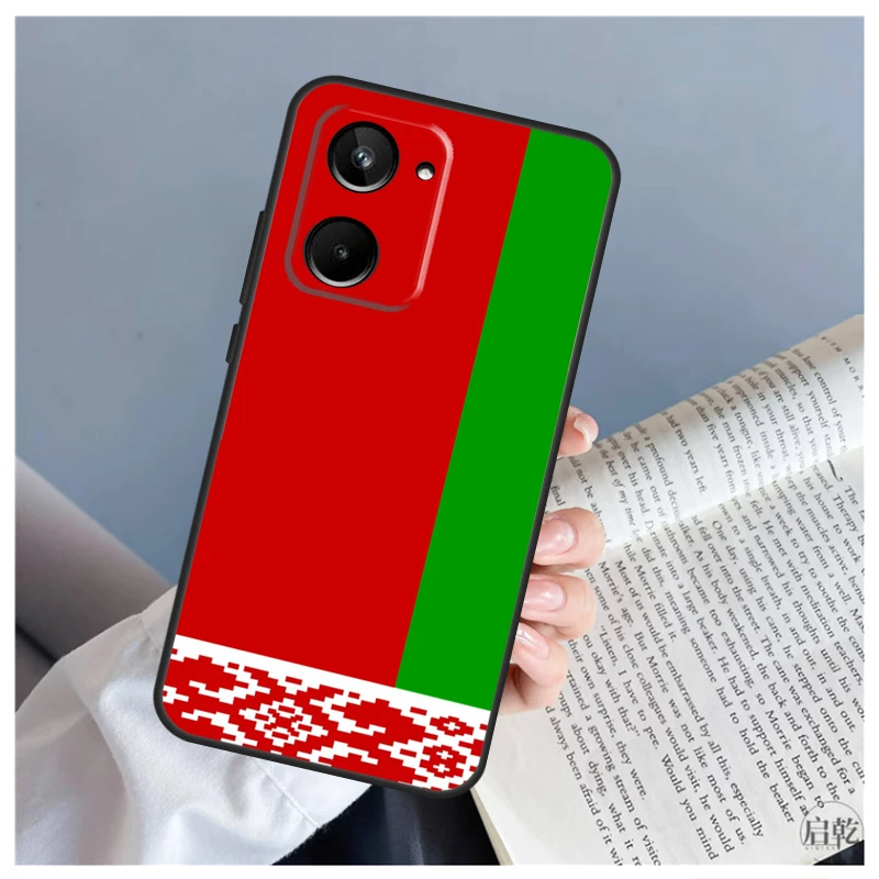 Republic Belarus National Flag Case For Realme 12 11 10 9 Pro Plus GT5 GT Neo5 C21Y C25s C30 C31 C33 C35 C51 C53 C55 C67