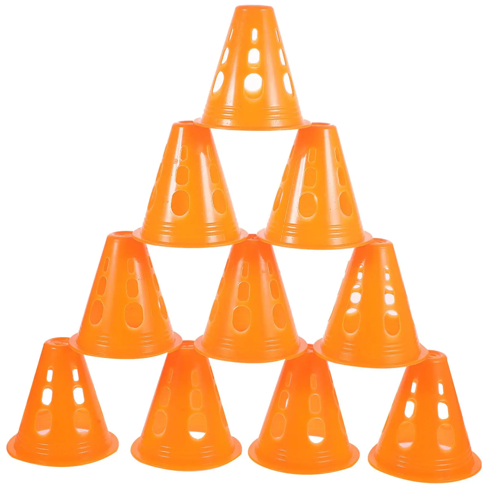 

20PCS Roller Skating Cones Colorful Plastic Training Marker Mini Cone Sports Toy Obstacle Signs Game Stable Placement