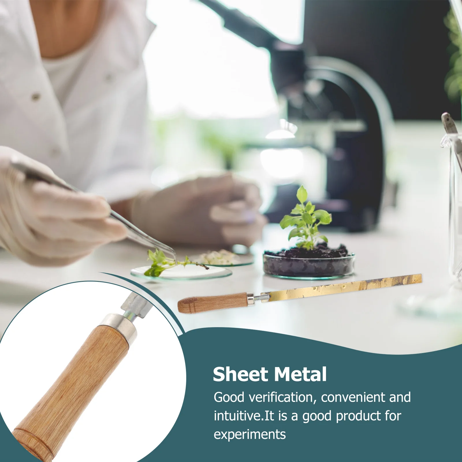 

Physics Experiment Bimetal Sheet Copper Iron Glued Physics Experiment Sheet Metal H Teaching Aids