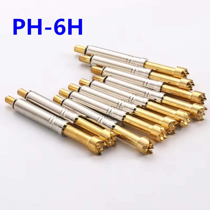 

50PCS/Pack PH-6H Nine tooth Plum Blossom Head Spring Test Pin 4.5mm Integrated Functional Needle High Current Needle