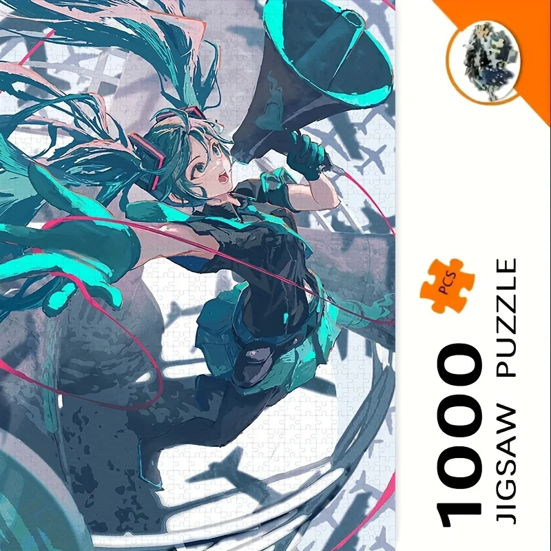 

Пазл-головоломка на 500/1000 элементов с популярными аниме-персонажами, развивающая игрушка для детей, детские игры, рождественский подарок
