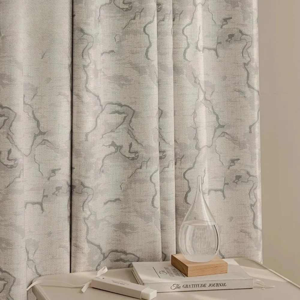 Curtains Floor-to-celebrat Curtains for Living Room Ion Bedroom Customized Modern Simple Cotton Linen Blackout
