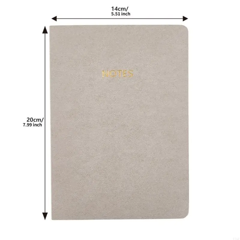 Notebook Y4QF Bìa cứng 160 trang xếp hàng bằng da Tạp chí Đại học trị Notebook 140x200mm để viết ghi chú ghi nhật ký ghi chú