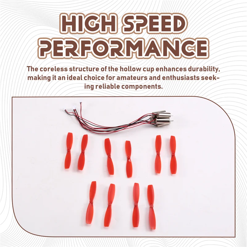 5 × لتقوم بها بنفسك تيار مستمر 3.7 فولت 716 كوب مجوف محرك عالي السرعة بدون قلب مع 5X55 مللي متر المروحة Cw CCW لتقوم بها بنفسك مايكرو FPV كوادكوبتر
