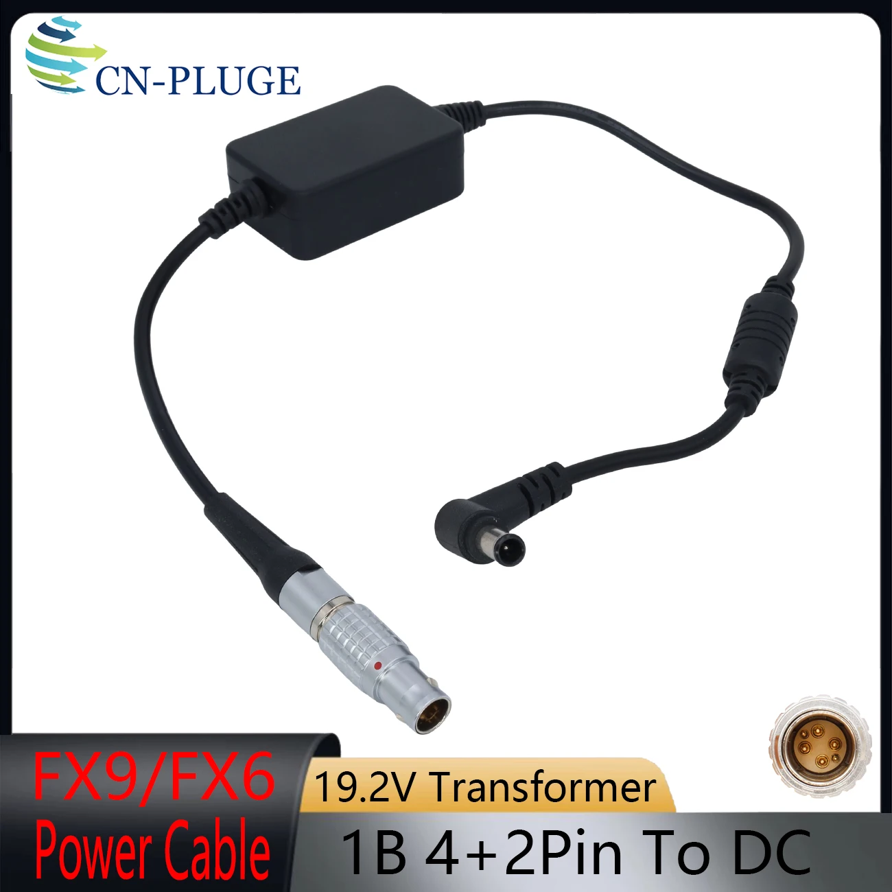 DJI Ronin2  (4+2) 6pin to  DC For Sony PXW-FX9/PXW-FX6 Camera Power Cable 19.2V Transformer