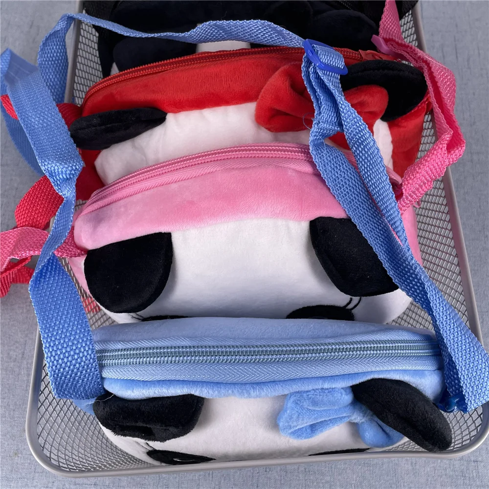 

4 цвета, плюшевая сумка с пандой, размер 19*18 см, сумка-мессенджер, сумка для монет на плечо, кошелек