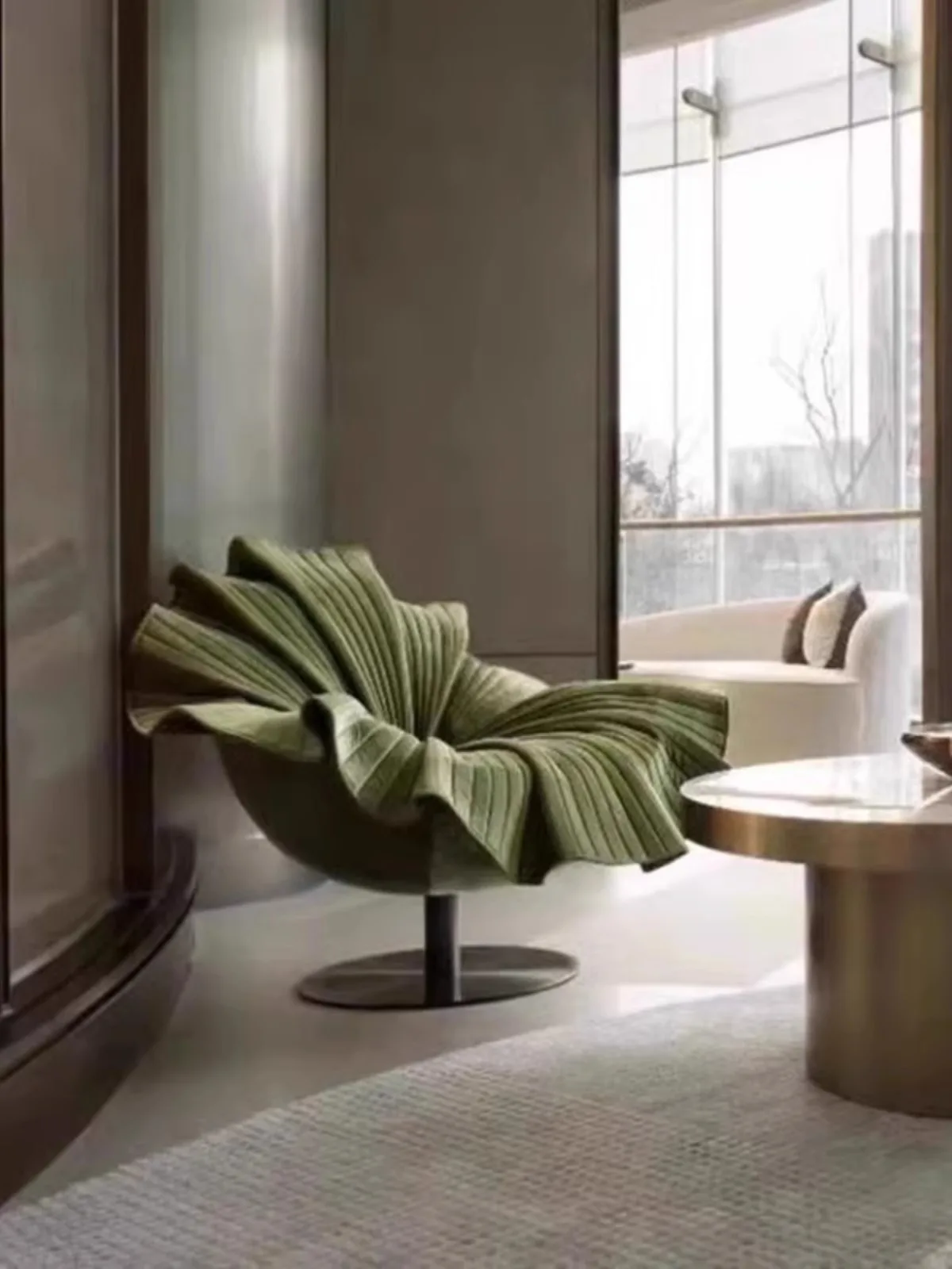 Silla de ocio individual de forma especial.