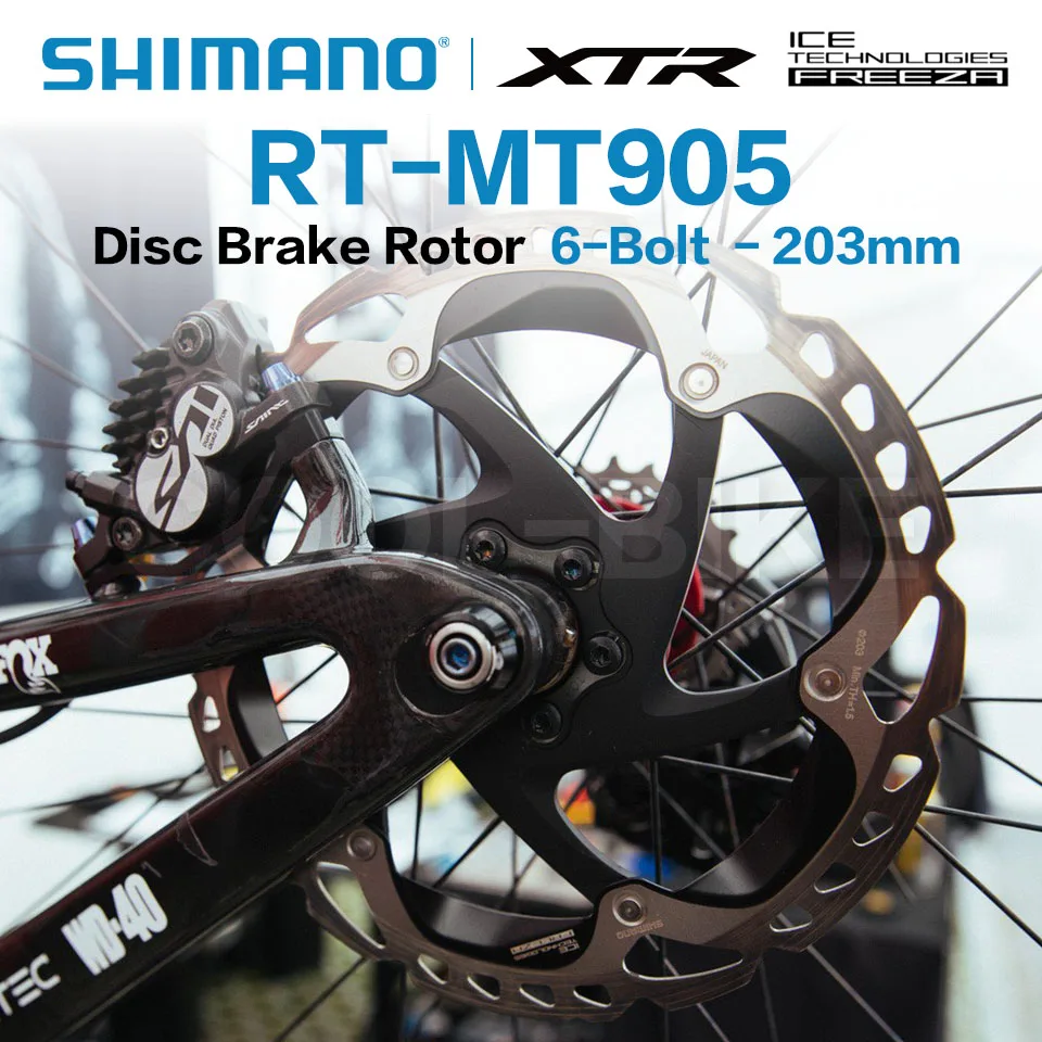 SHIMANO XTR RT MT905 6-Bolt Disc Brake Rotor RT MT905 6-Bolt ICE