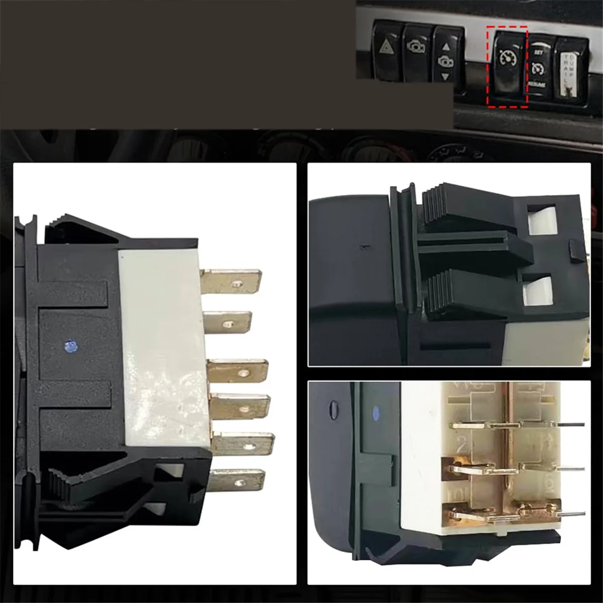 For Kenworth Cruise Control Rocker Switch P27-1040-14 / 577.59636