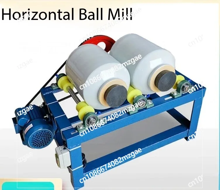 Dual-Dry/Wet Horizontal Ball Mill for Laboratory - Small Roller Jar Mill Designed for Enamel Glaze & Fine Chemical Grinding