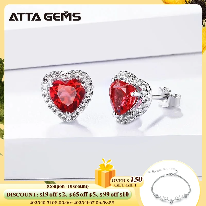 

Серьги-гвоздики с рубином, серьги из серебра с драгоценными камнями в форме сердца для женщин, корейские серьги для помолвки, ювелирные изделия 2020