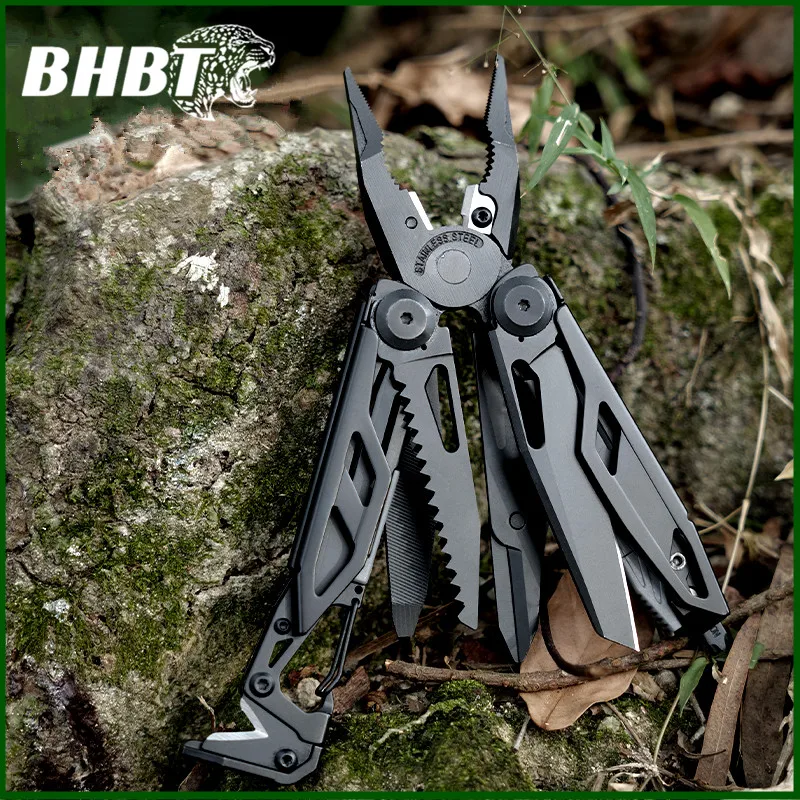 BHBT outdoor multifunctional pliers portable camping precision punching high hardness maintenance gift combination tool