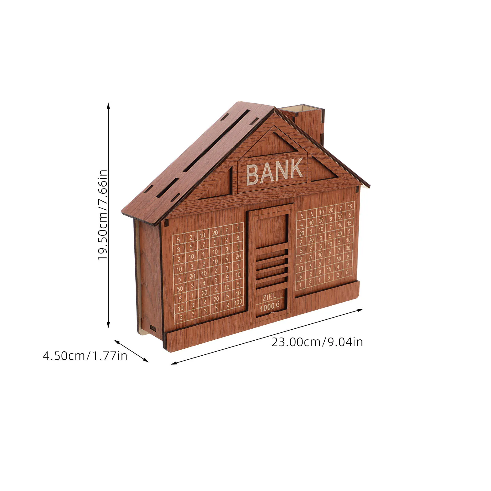 Creatieve houten huis spaarpot voor kinderen 1000 besparingen doel decoratieve houten spaarpot muntcontainer spaarpot voor kinderen