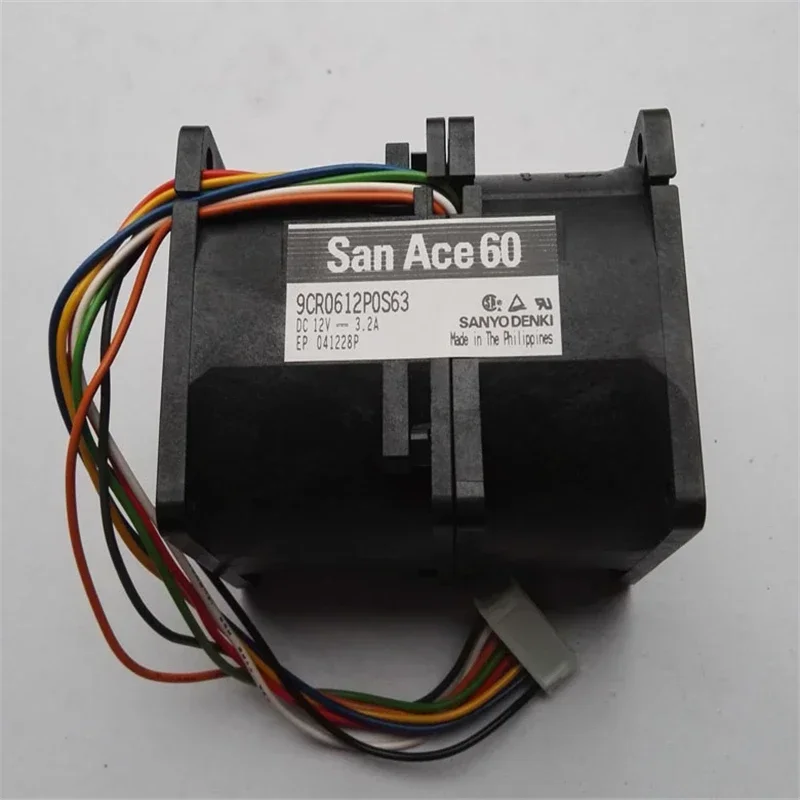 pa SANYO San Ace 60 Fan 9CR0612P0S63  7076 60x60x76MM Server Fan 12V 3.2A  Automobile Pressurized Ball bearing Fan 8wires
