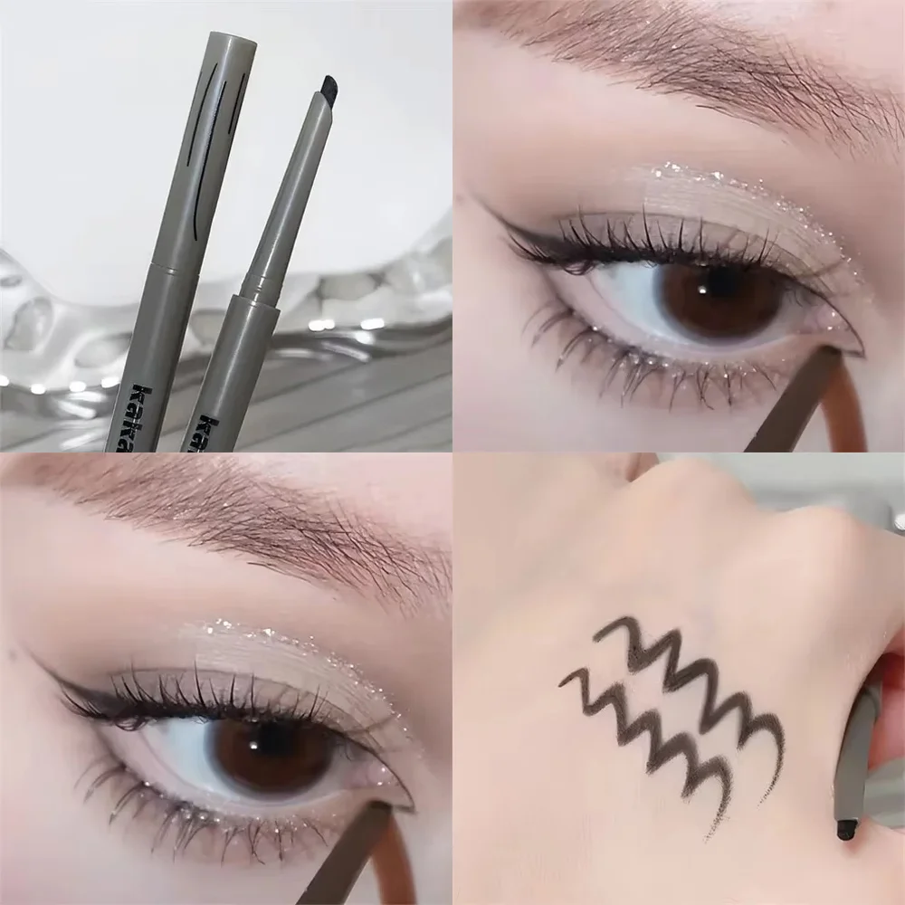Nouveau Eyeliner de ver à soie couché à séchage rapide, maquillage non floraison, crayon pour les yeux, cosmétiques faciles à colorer, Eyeliner mat