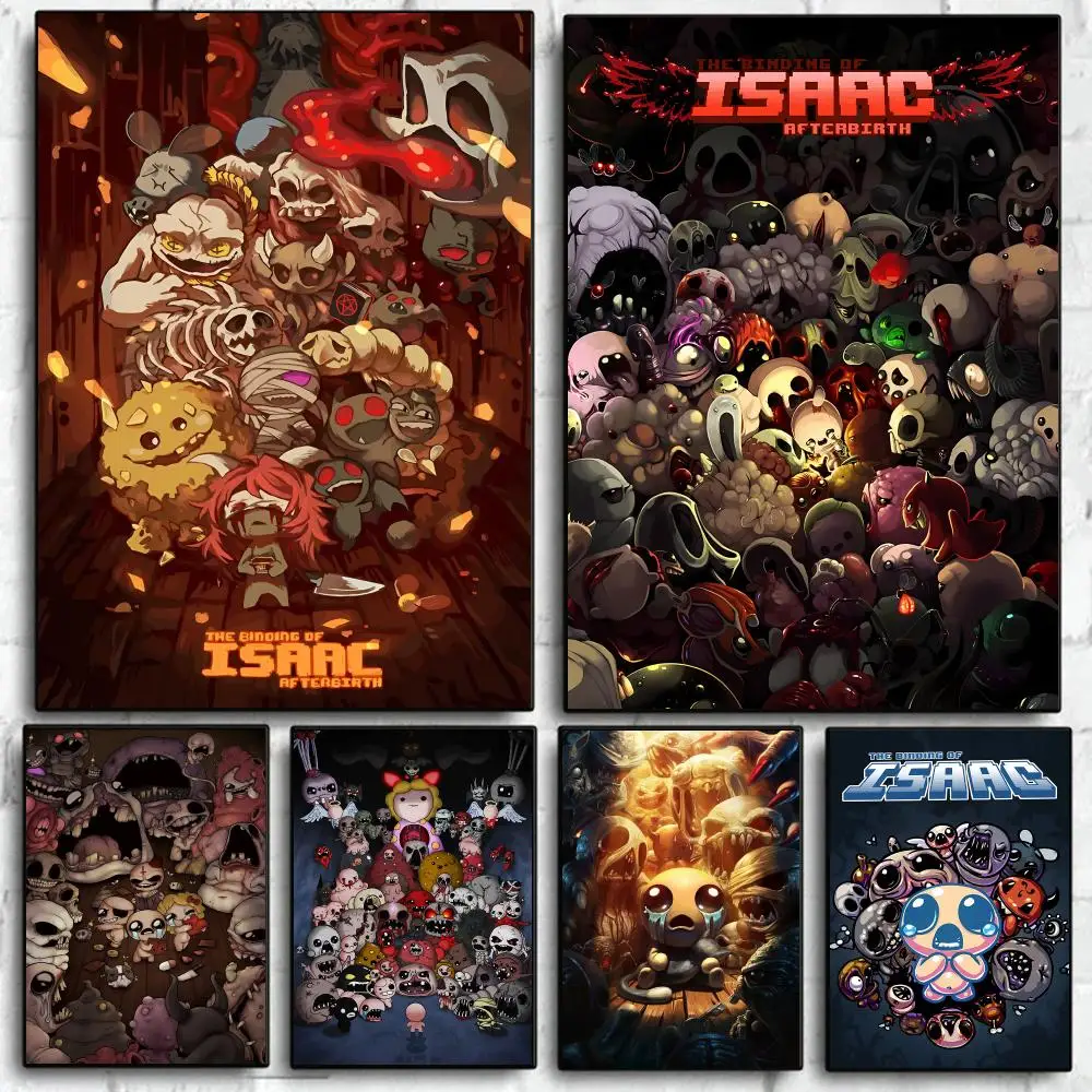 Game The B-Binding Of Isaac Poster Self Adhesive Wall Art Decor for Bedroom Living Room Office Home Decor Gift