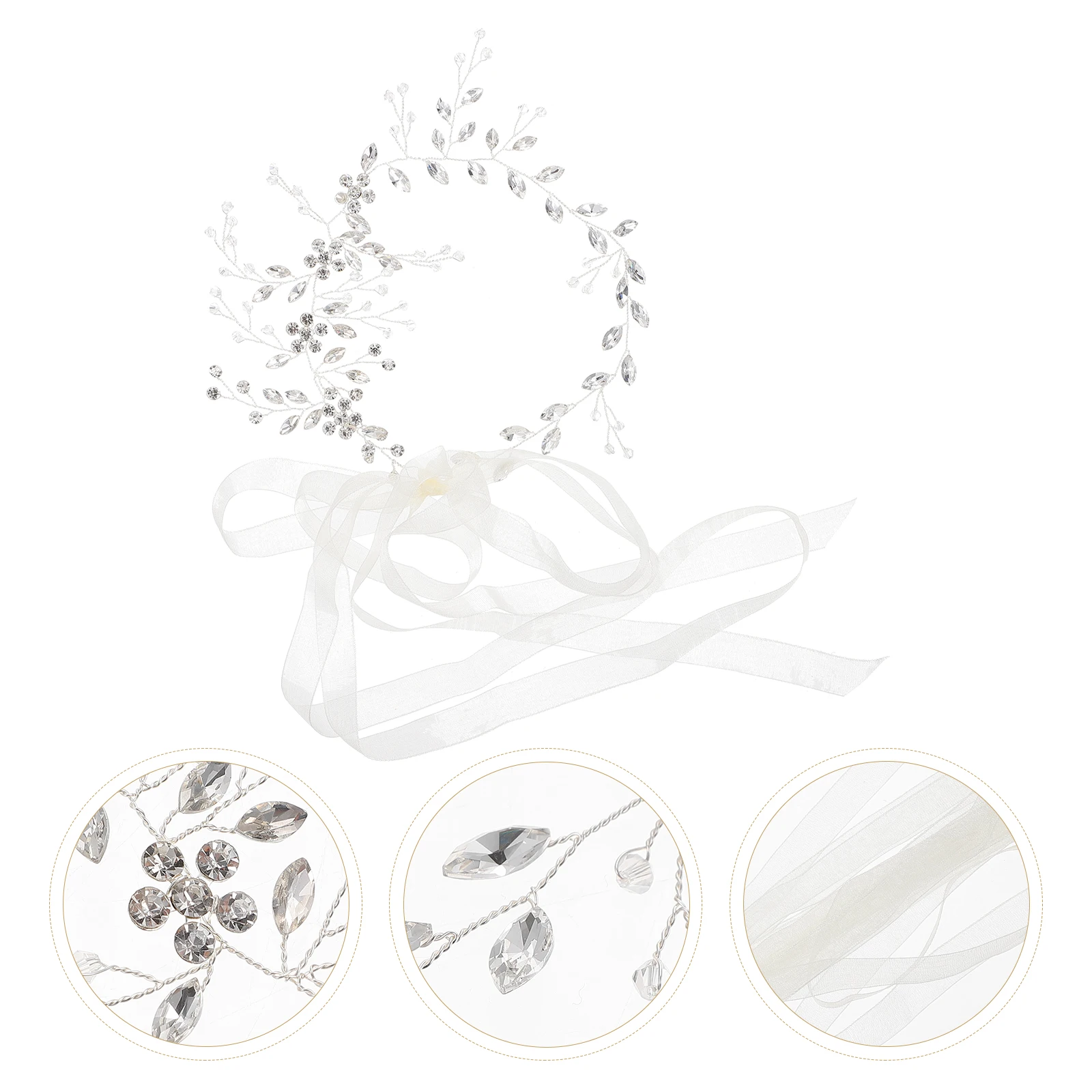 

Bridal Waist Belt Rhinestone Decorated Wedding Supplies Fashion Wristb Bride Corset Elegant Ribbon Belts Adjustable