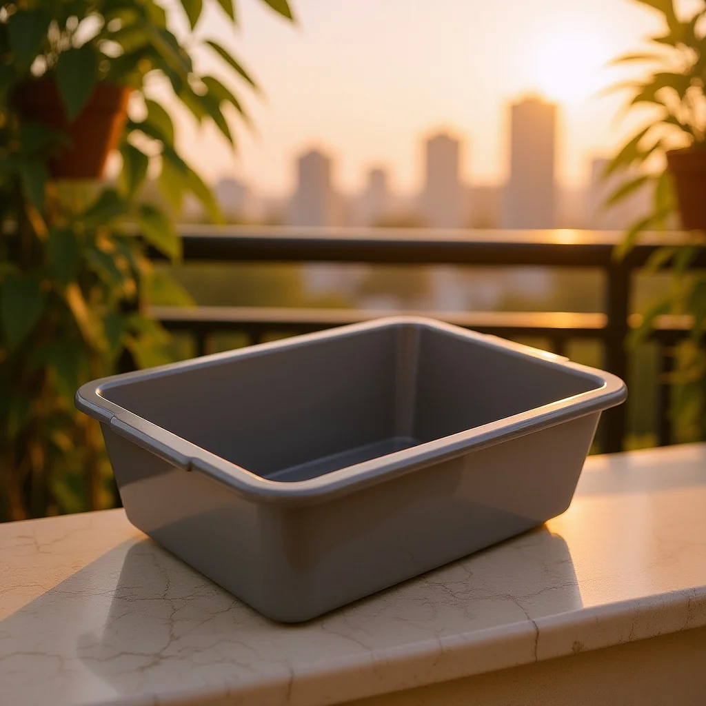 

Extra Large Plastic Wash Basin Tub Sturdy Rectangular Bus Bin for Restaurant Hotel Dish Storage Handling Bus Tub