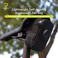 RRSKIT Bicycle Self-locking Waterproof Saddle Tail Bag 560ml Capacity Road/MTB/Folding Bike Rear Bag Portable Bicycle Tool Kit