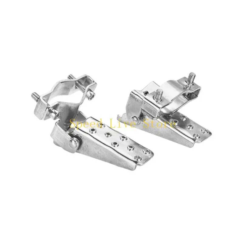 547C Retro Foldable Footrest For Motorcycle Steel Construction Folding Footpegs