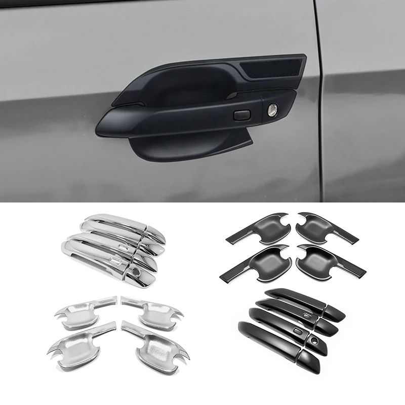 ABS Plastic Black For Mazda BT-50 BT50 2021 2022 Exterior Accessories Car Side Door Handle Bowl Decoration Sticker Cover Trim