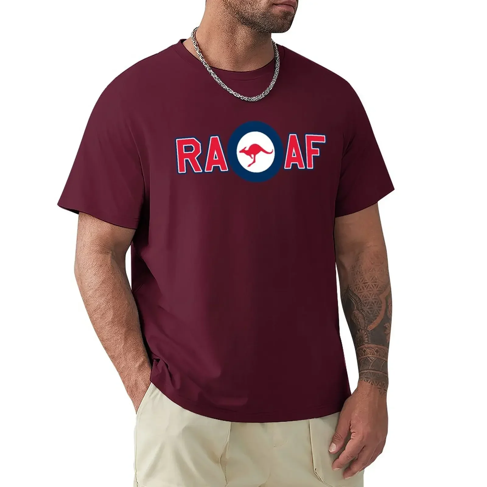 boys t shirts heavyweight t shirts t shirts for men graphic  RAAF ROYAL AUSTRALIA AIR FORCE ROUNDEL RONDEL KANGAROO T-Shirt