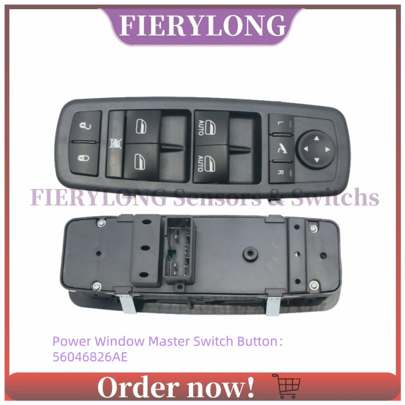 56046826AE Driver Side Electric Window Switch Control Panel For Chrysler 300 Dodge Journey Ram 1500 2500 56046826AC 56046826AD