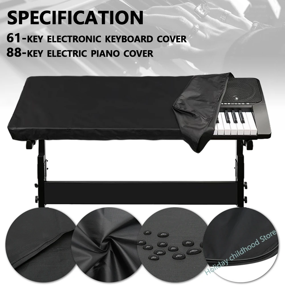 Electronic Piano Dustproof Cover Waterproof Covers 61/88 Key Electronic Organ Cover Instrument Protection Cover With Drawstring