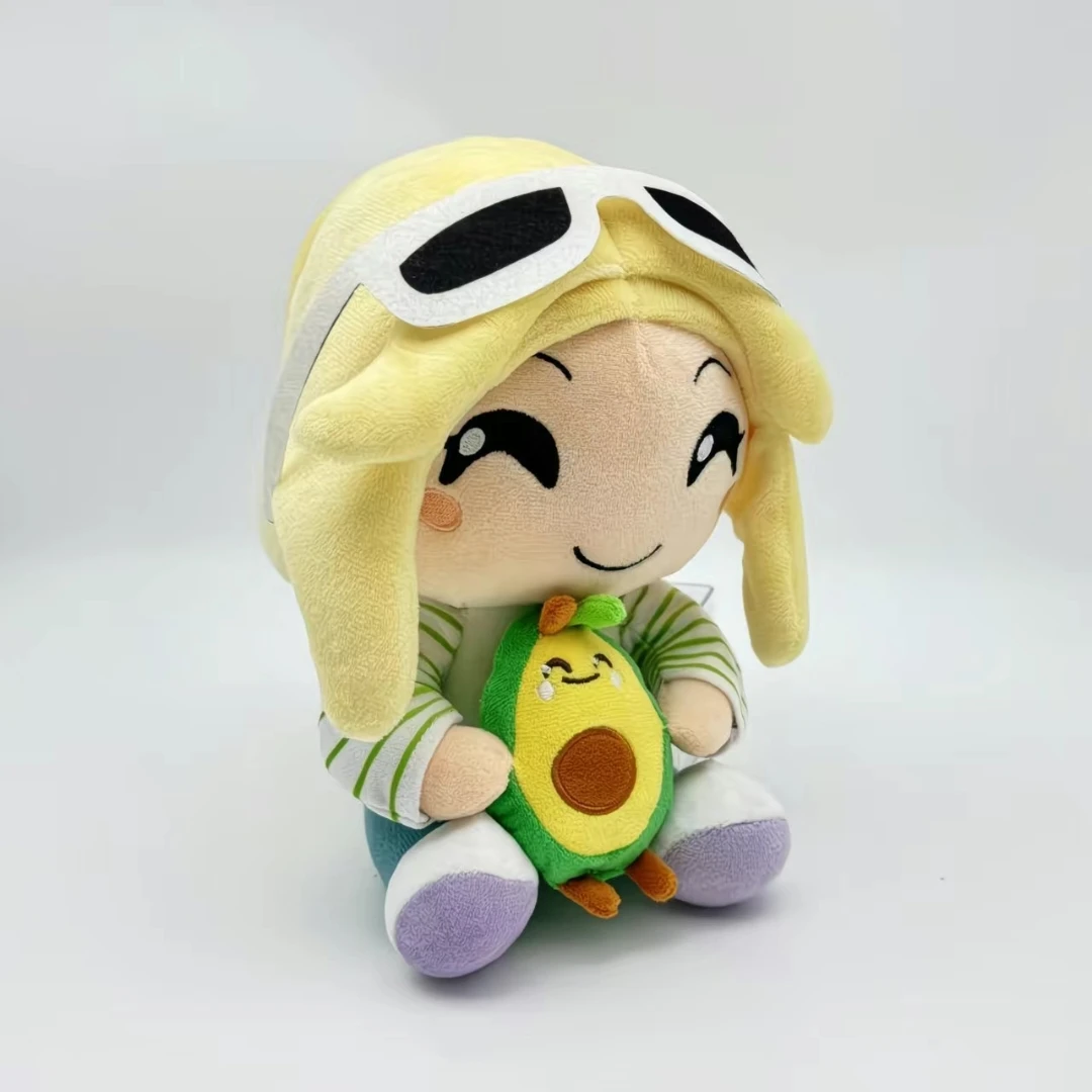 2025 nuevo en Stock 24cm aguacate Playz muñeco de peluche lindo Anime suave acompañar el sueño periféricos de peluche juguetes para niños regalo de cumpleaños