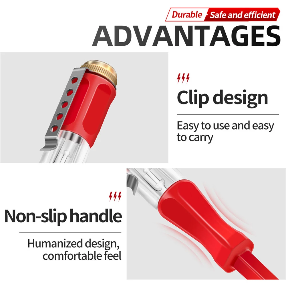 Tester Screwdriver Voltage Detector Pen AC/DC 100-500V Non-contact Test Pencil Voltmeter Power Detector Electrical Indicator