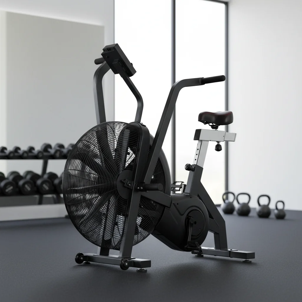 Commercial Gym Fitness Equipment Air Bike | Upright Fan Exercise Bike Stationary Bike for Cardio Training