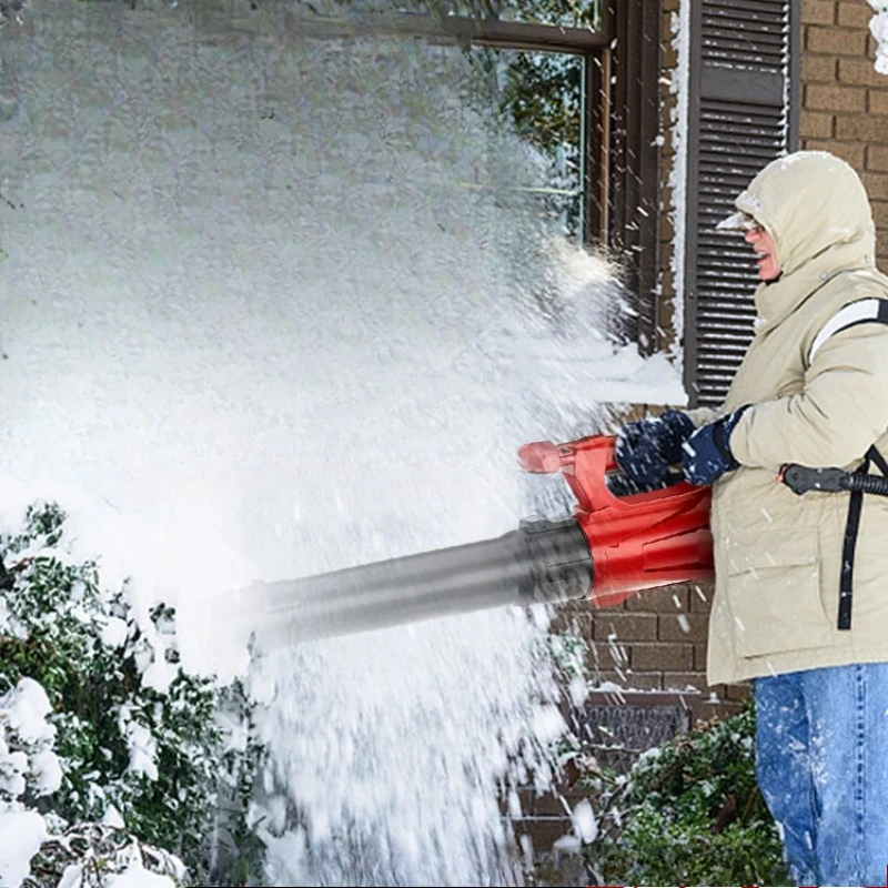 

High-power blower Industrial rechargeable powerful hair dryer Lithium battery blowing leaves Sanitation blowing snow dust