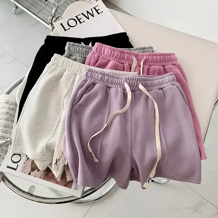 Summer Shorts Casual Pink Sports Shorts Summer Thin Women\'s Petite Trendy Loose-fit Sweatpants Jogger Pants