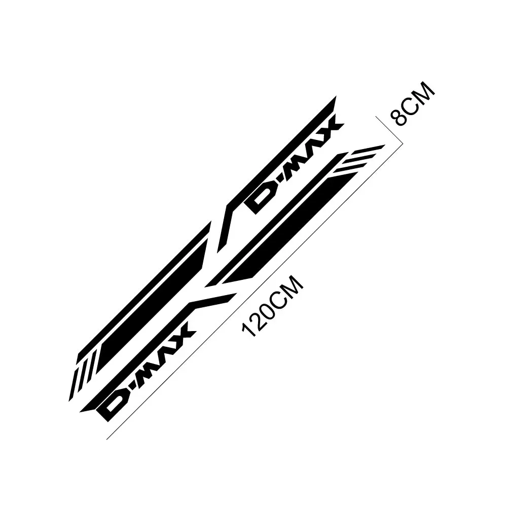 Décalcomanies latérales de coffre arrière pour Isuzu Dmax D Max, autocollants de voiture, vecdes camions, film vinyle, couvertures décoratives, accessoires de réglage automatique, 514 et plus