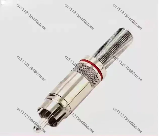 Pure Copper Gold Plated RCA Solder Plug, Coaxial Audio Video Connector