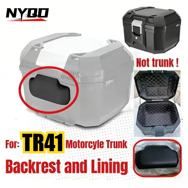 For Terra 41 TR41 Motorcycle Trunk Case Liner Luggage Box Inner Container Tail Case Trunk Protector Waterproof Box Backrest