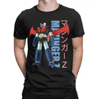 Camiseta Mazinger Z para hombre y mujer, ropa de algodón puro de Manga Retro de los años 70, camisetas con cuello redondo increíbles