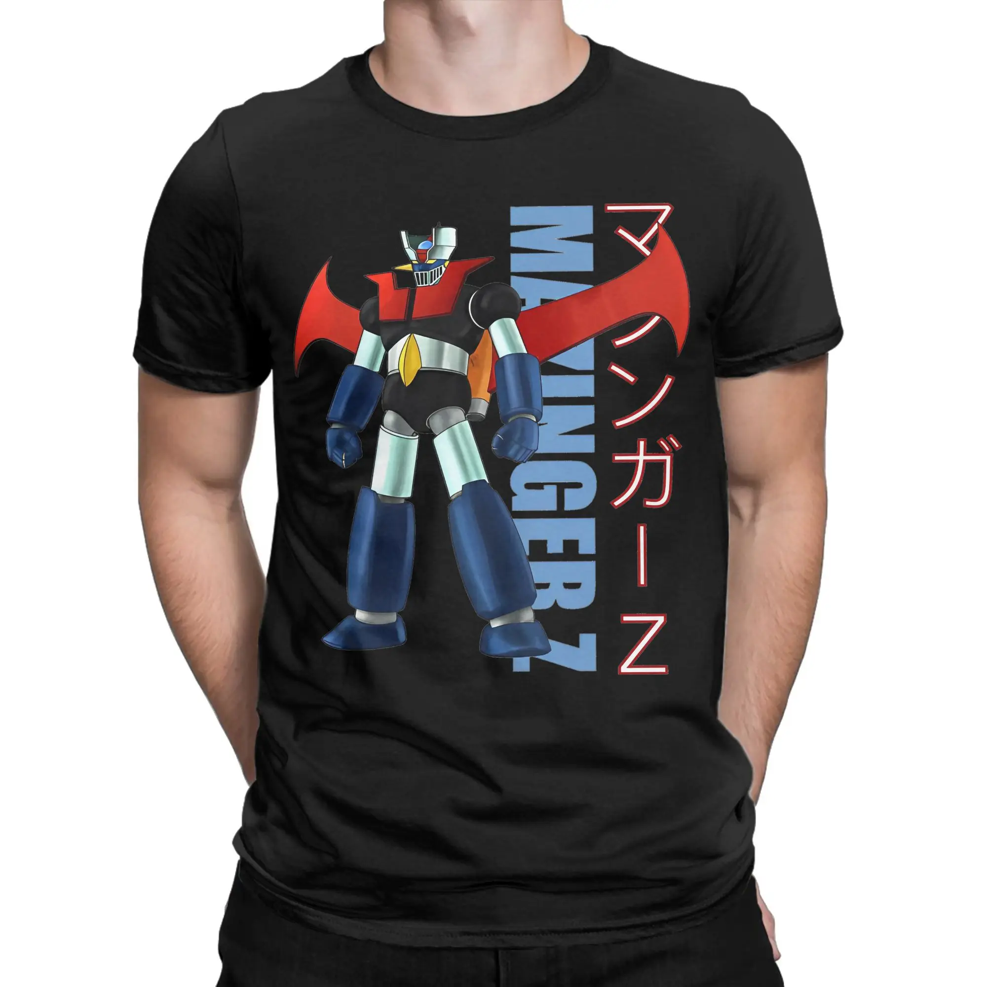 Men Women Mazinger Z T Shirt Anime 70s Retro Manga Super Robots Pure Cotton Clothing Amazing Round Collar Tees T-Shirts