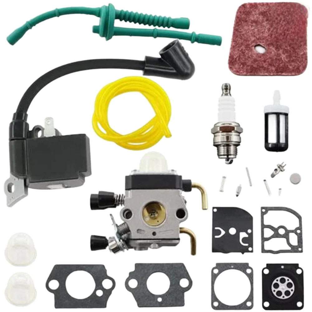 Ignition Coil Carburetor Air Filter Set For FS55 FS38 FS55R KM55 FS45 FS46 Brush Cutter Lawn Mower Engine Repair Tools Kit