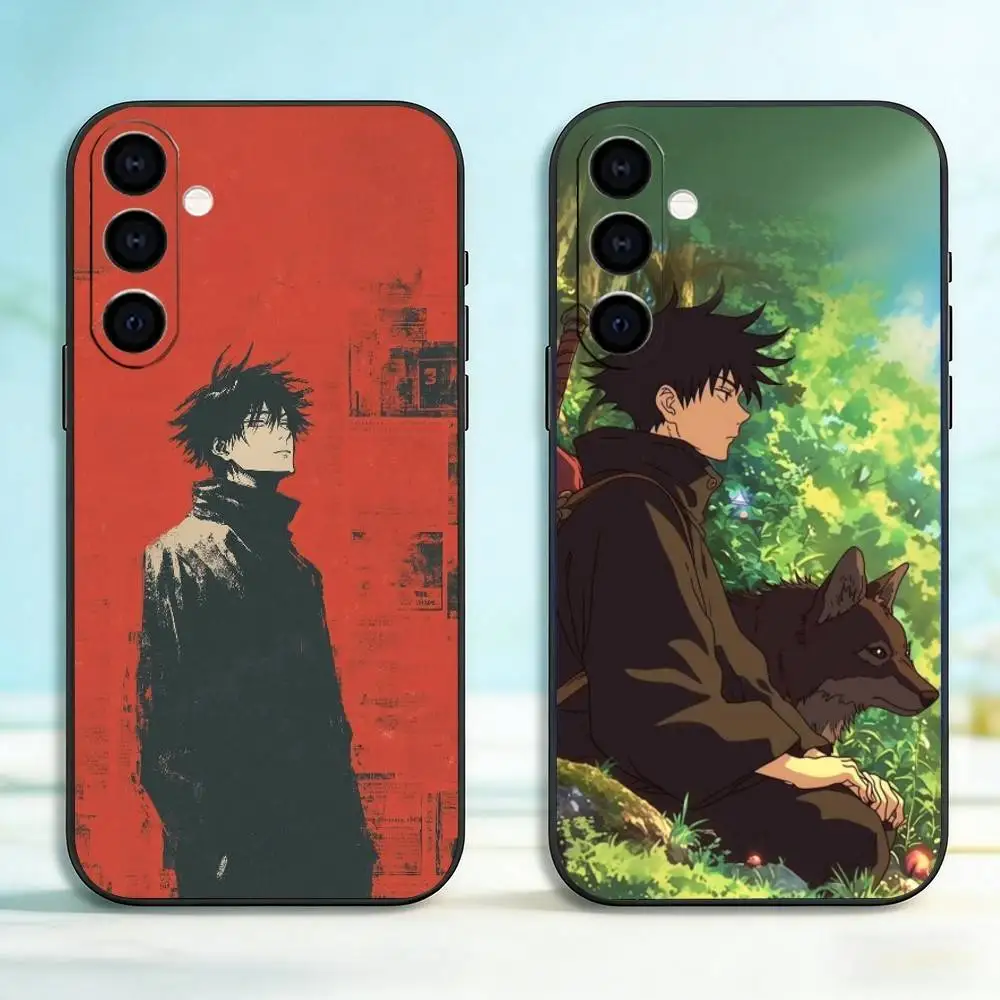 

M-Megumi F-Fushiguro Phone Case Black Silicone Soft For Samsung Galaxy A73,A72,A71,A70,A53,A52,A51