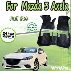 LHD For Mazda 3 Axela 2019 2018 2017 2016 2015 2014 Car Floor Mats Carpets Covers Auto Waterproof Foot Pads Interior Accessories