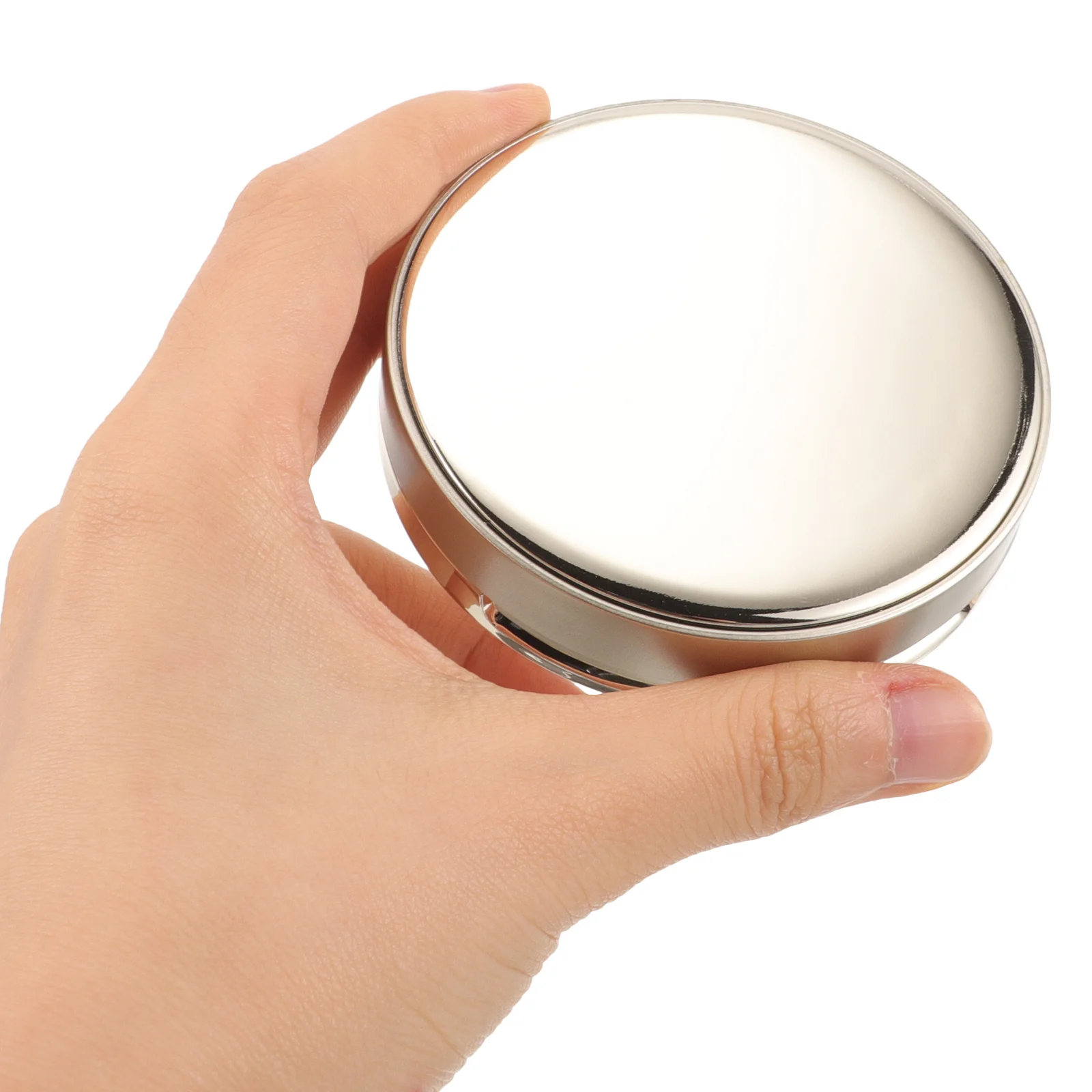2Pcs Cushion Foundation Powder Box Empty Portable Refillable Compact Case Lightweight Travel Makeup Puff Container