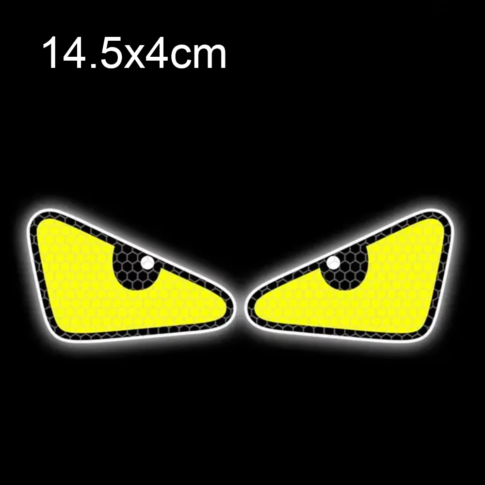 ملصقات جسم الدراجة النارية، ملصق تزيين لرأس الدراجة الكهربائية، عيون الشيطان، جو الهالوين، ملصق عالمي لدراجة نارية السيارة #3