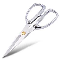 office zinc alloy handle multipurpose stainless steel ribbon-cutting household scissors