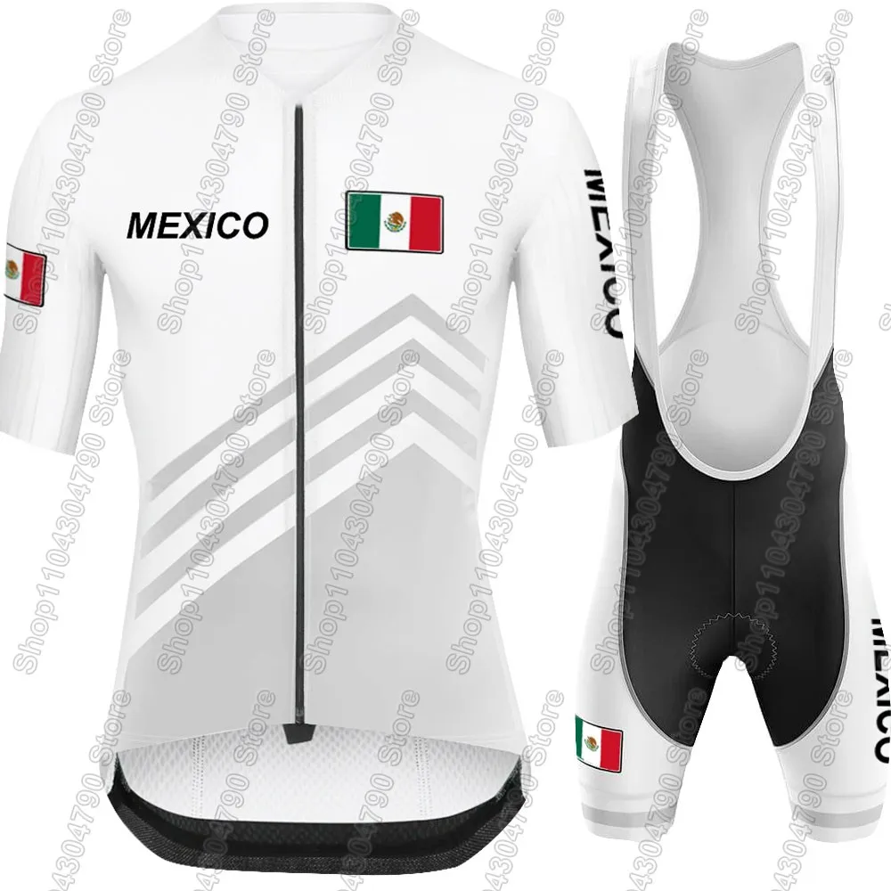 

Комплект велоформы сборной Мексики 2026: летняя велосипедная одежда, футболка для шоссейного велосипеда, велосипедные шорты, костюм для MTB, Ropa Maillot