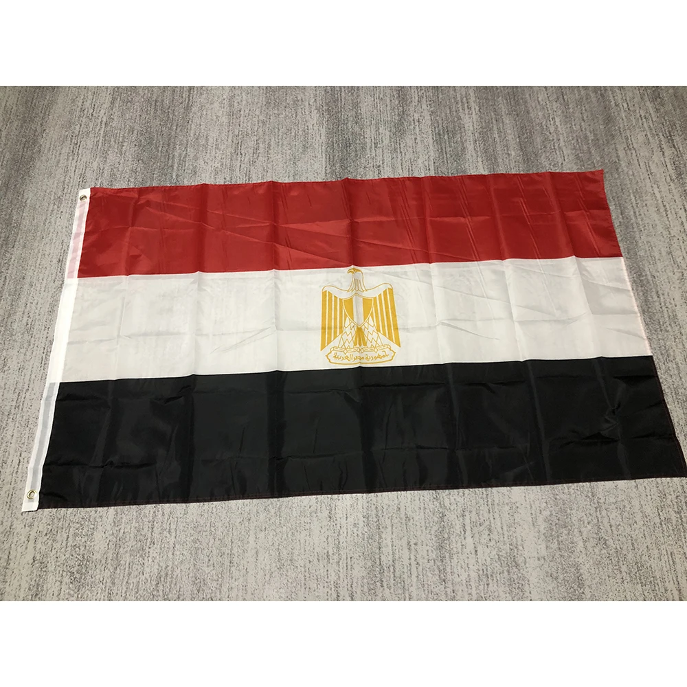 Egypt national  flag 150x90cm 3x5fts High Quality Polyester hanging banner Egypt Flag for home decoration