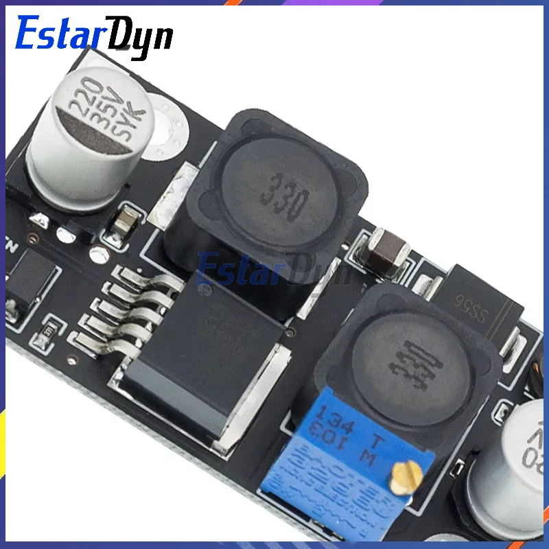 Estardyn 자동 스텝 업 스텝 다운 DC-DC 조절식 컨버터 전원 공급 장치 모듈, XL6019 (XL6009 업그레이드), 20W, 5-32V, 1.3-35V