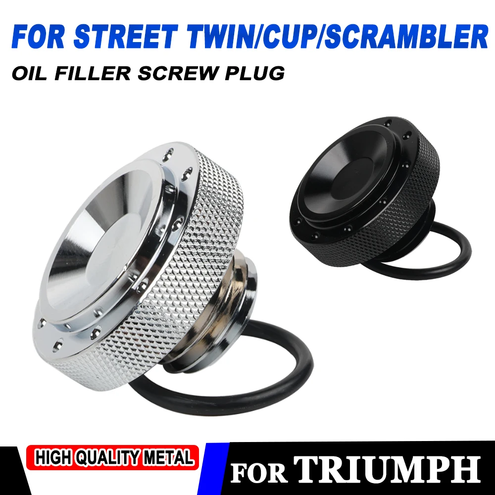 

2022 For Triumph STREET TWIN CUP SCRAMBLER 2016 - 2023 Motorcycle Accessories Oil Filler Cover Screw Plug Cap Bolt Oil Screw